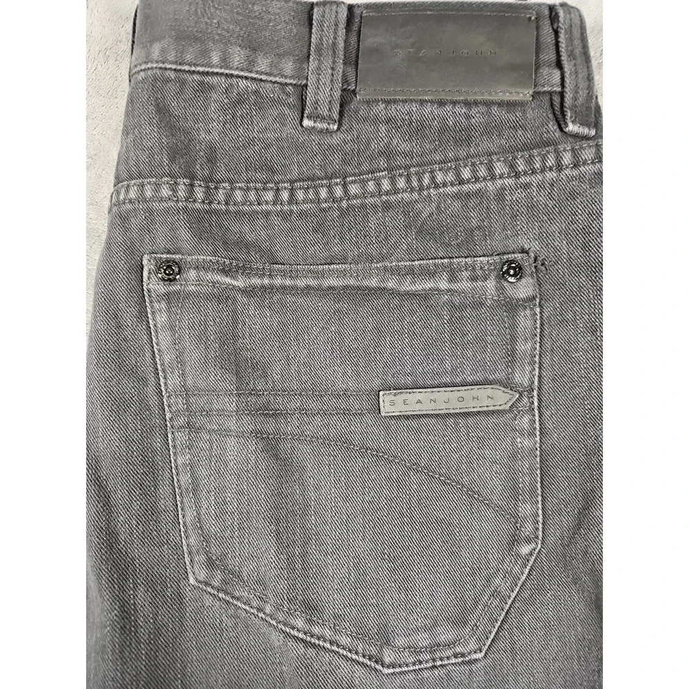 Vintage Sean John Hamilton Jeans Mens 40x32 Black Relaxed Straight Cotton J870‎